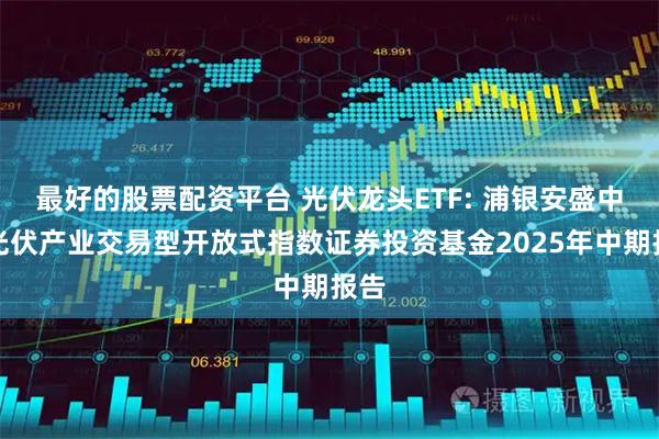 最好的股票配资平台 光伏龙头ETF: 浦银安盛中证光伏产业交易型开放式指数证券投资基金2025年中期报告