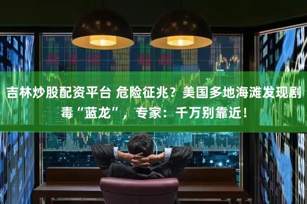 吉林炒股配资平台 危险征兆？美国多地海滩发现剧毒“蓝龙”，专家：千万别靠近！