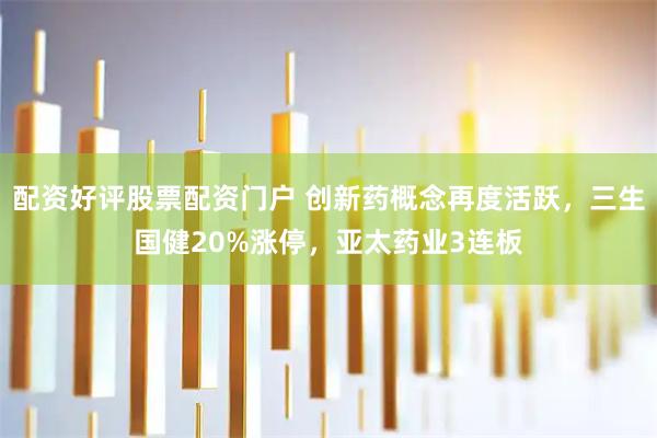 配资好评股票配资门户 创新药概念再度活跃，三生国健20%涨停，亚太药业3连板