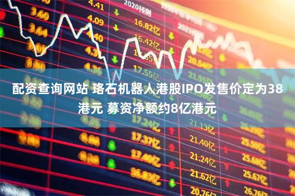 配资查询网站 珞石机器人港股IPO发售价定为38港元 募资净额约8亿港元